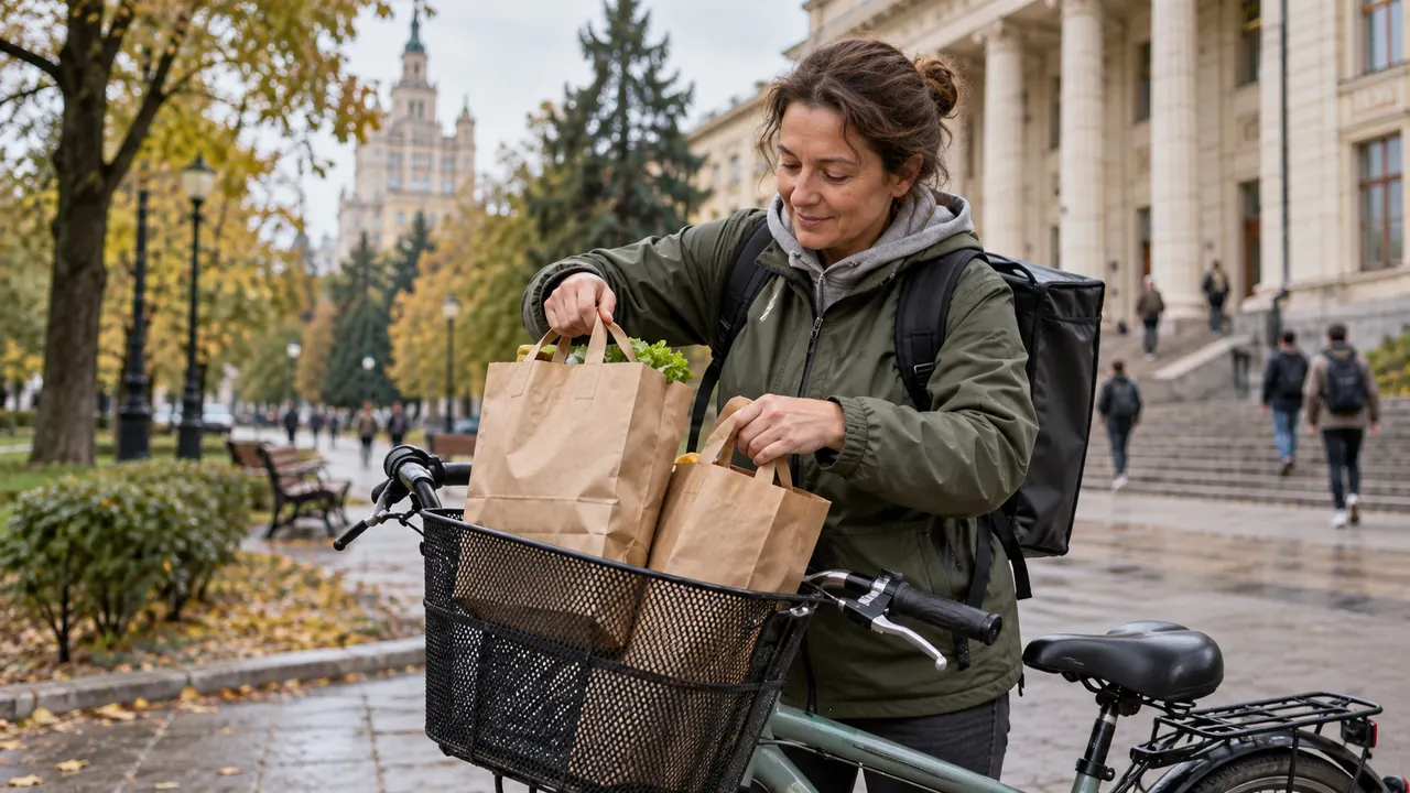 Иллюстрация к статье «Как устроиться курьером студенту: совмещение с учёбой, гибкий график и реальный опыт»